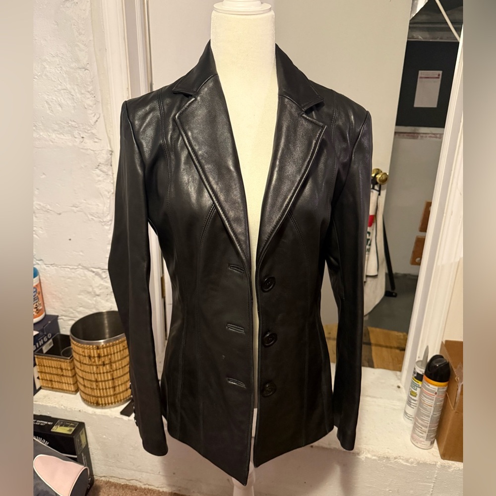 Women’s Calvin Klein leather jacket - Picture 9 of 11